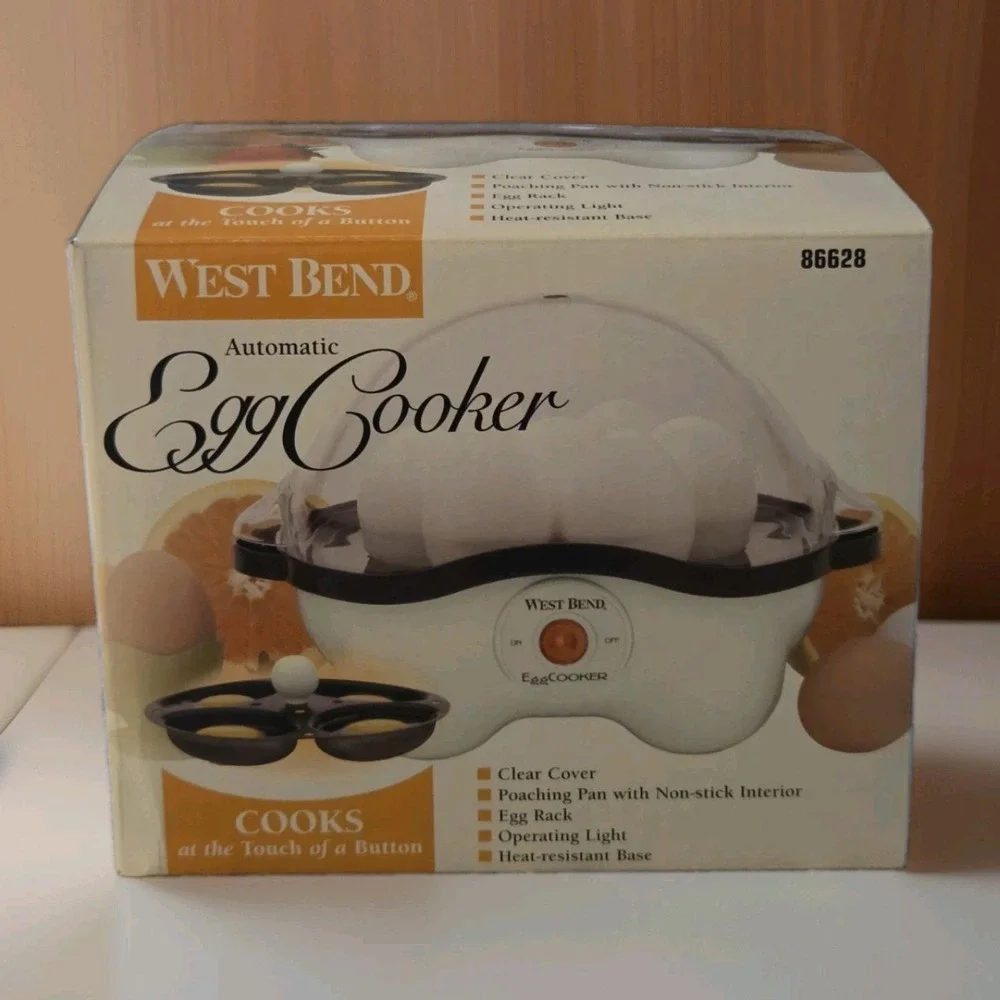 West Bend Electric Automatic Egg Cooker 86628 Complete * Great Condition *